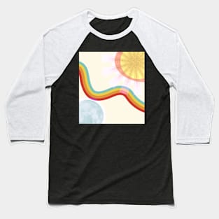 Sun Moon Rainbow by Blaze - 8 Years Old Baseball T-Shirt